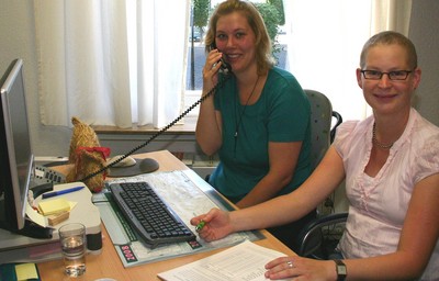 v.l.: Kerstin Burbank und Anna-Kathrin Hertrampf