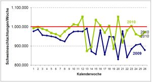 Schlachtungen 1. Halbjahr 2010