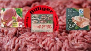 Immer wieder fällt der Lebensmitteleinzelhandel mit extremen Preisnachlässen bei Fleischprodukten auf