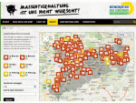 Screenshot der Seite www.massentierhaltung-sachsen.de