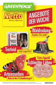 Greenpeace ruft dazu auf, diese "ehrlichen Flyer" per E-Mail an die Supermärkte zu senden (Bild: ©Greenpeace)