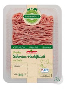 Packung von ALDI FAIR & GUT Schweine Hackfleisch (Quelle: "obs/ALDI/ALDI SÜD")