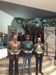 Die Gewinner des Europäischen PRRS-Forschungspreises 2015: Carlos Piñeiro Noguera, Gerard Eduard Martín-Valls, Nicolas Rose (von links nach rechts).