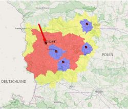 Neuer ASP-Fall in einem Hausschweinebestand- Betroffen ist ein Betrieb in der Region Zielonogorski in der polnischen Woiwodschaft Lebus (Quelle: ADNS)