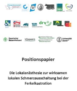 19 Institutionen, Unternehmen und Einrichtungen haben das Positionspapier unterzeichnet