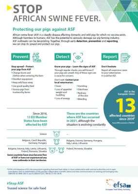 Infografik der ASP-Kampagne ©EFSA
