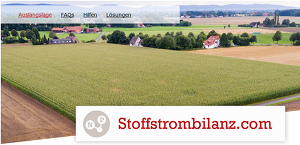 Screenshot der Seite stoffstrombilanz.com