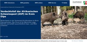 ASP Verdacht NRW