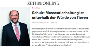 Die Steilvorlage des Kanzlerkandidaten Martin Schulz