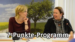 Julia Klöckner und Ursula Heinen-Esser haben ein  gemeinsames Papier zur Unterstützung der landwirtschaftlichen Betriebe vorgelegt. (Bildquelle: Umweltministerium, @UmweltNRW, AMK2018)