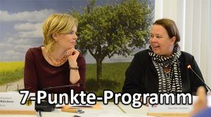 Julia Klöckner und Ursula Heinen-Esser haben ein gemeinsames Papier zur Unterstützung der landwirtschaftlichen Betriebe vorgelegt. (Bildquelle: Umweltministerium, @UmweltNRW, AMK2018)