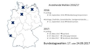 Anstehende Wahlen in 2016/17