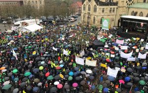 Über 6.000 Landwirte waren zur Kundgebung nach Münster gekommen.