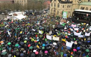 Über 6.000 Landwirte waren zur Kundgebung nach Münster gekommen.