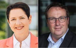 In Nordrhein-Westfalen neu im Amt: Landwirtschaftsministerin Silke Gorißen und Umweltminister Oliver Krischer (Fotos ©CDU-NRW, oliver-krischer.eu)