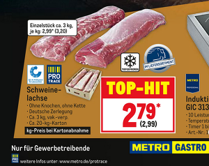 Screenshot aktueller Prospekt der Metro für Gastronomie und Großverbraucher ©https://gastro-prospekte.metro.de/gastrojournal-1301-2601/page/1?_ga=2.210223644. 84067405.1642489818-485960339.1642489818