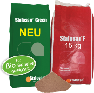 Stalosan Green und Stalosan F Stall Hygiene Pulver (Bild: Deutsche Vilomix Tierernährung GmbH / VILOFOSS®)
