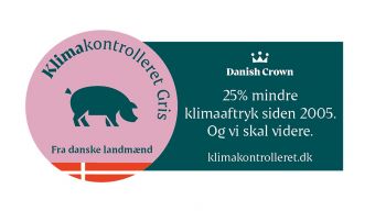 Ab sofort versieht Danish Crown verpacktes Fleisch mit einem firmeninternen Klimaschutz-Label (Quelle: Danish Crown)