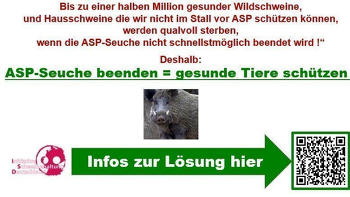 Petition "ASP-Seuche beenden = gesunde Tiere schützen!" (©Screenshot https://www.change.org/p/asp-seuche-beenden-gesunde-tiere-schützen)