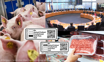 Der Gesetzentwurf der Bundesregierung für eine verpflichtende Tierhaltungskennzeichnung war heute Thema einer Anhörung des Bundestagsausschusses für Ernährung und Landwirtschaft.