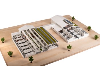 Modell "Stall der Zukunft" ©Landwirtschaftskammer NRW