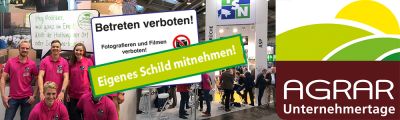 Besuchen Sie uns an unserem Messestand auf den Agrar-Unternehmertagen in Münster