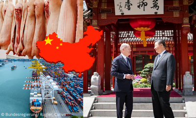 Bundeskanzler Olaf Scholz zu Besuch in China. ©Bundesregierung/Kugler, Canva