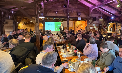 Volles Haus: Rund 100 ISN-Mitglieder haben sich in Ascheberg über aktuelle Themen der Schweinehaltung informiert ©ISN