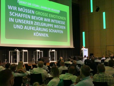 Dr. Kirsten Otto stellte auf der ISN-Mitgliederversammlung 2026 in Münster die Initiative Fleisch vor ©ISN