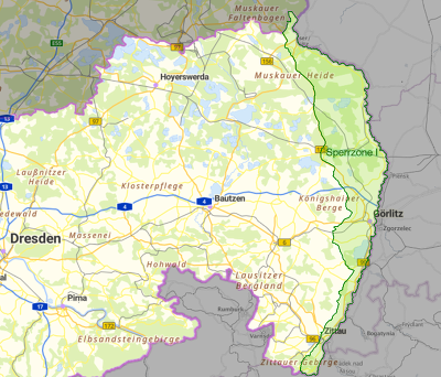 Sachsen ist frei von ASP-Sperrzonen - nur der Schutzkorridor an der Grenze zu Polen bleibt als Sperrzone I erhalten (Quelle: https://www.tiergesundheit.sachsen.de)